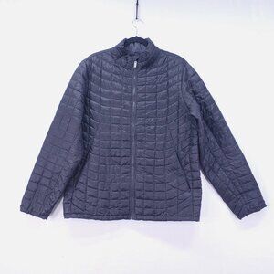 Ben Sherman Quilted Jacket Size L Full Zip Winter Mock Neck Outdoor Zip Pockets